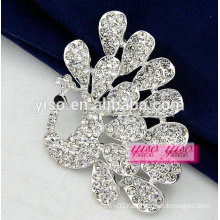 all clear crystal peacock animal brooch wholesale